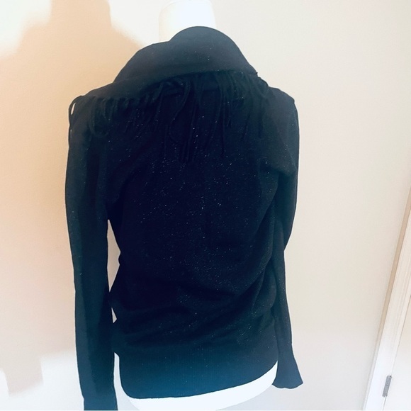 Michael Kors Black Cowl Neck Sweater with Metallic Reflection - Size M - Picture 7 of 13